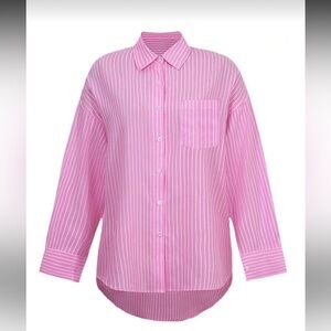 Pink Striped Kids Shirt